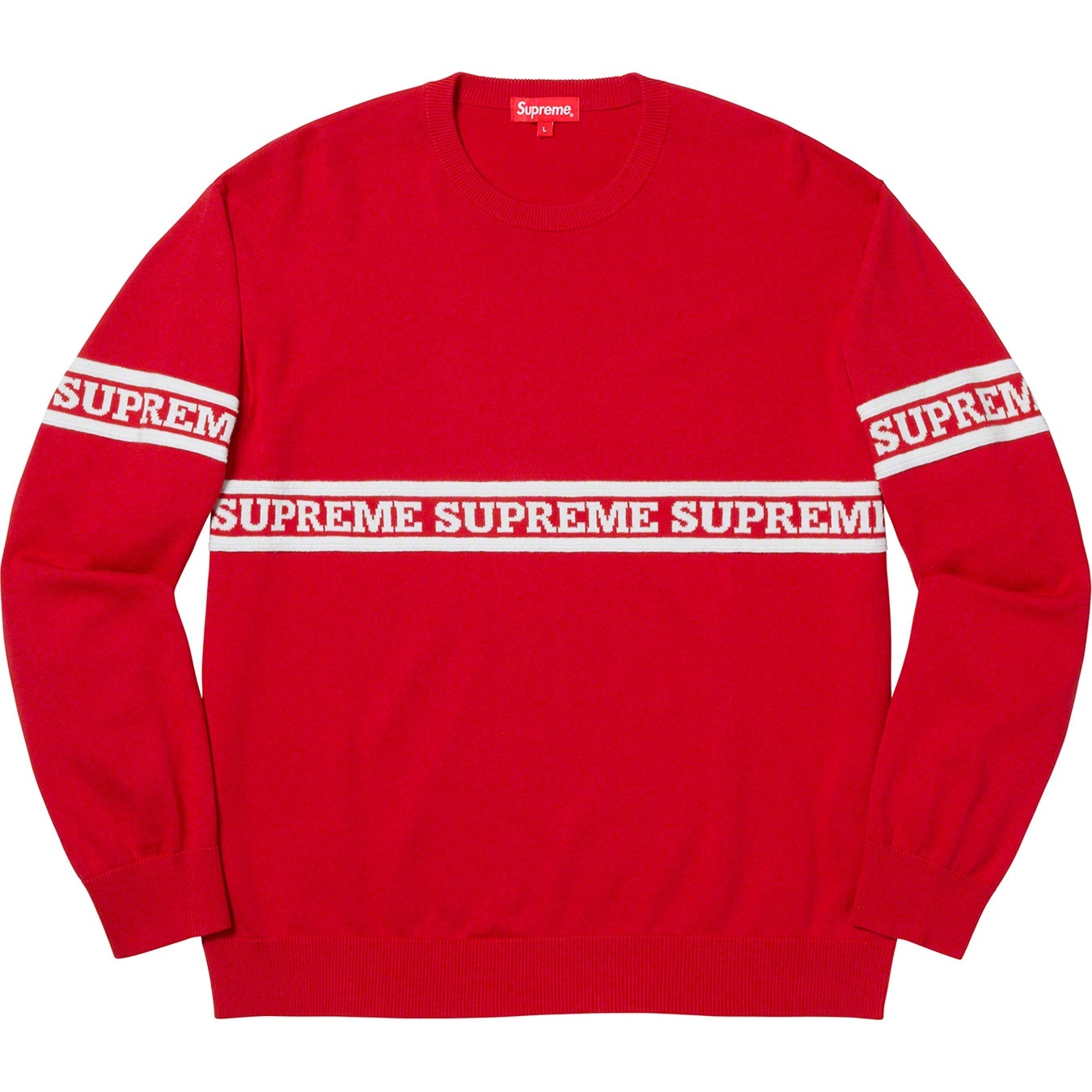 Logo Stripe Knit Top view 3